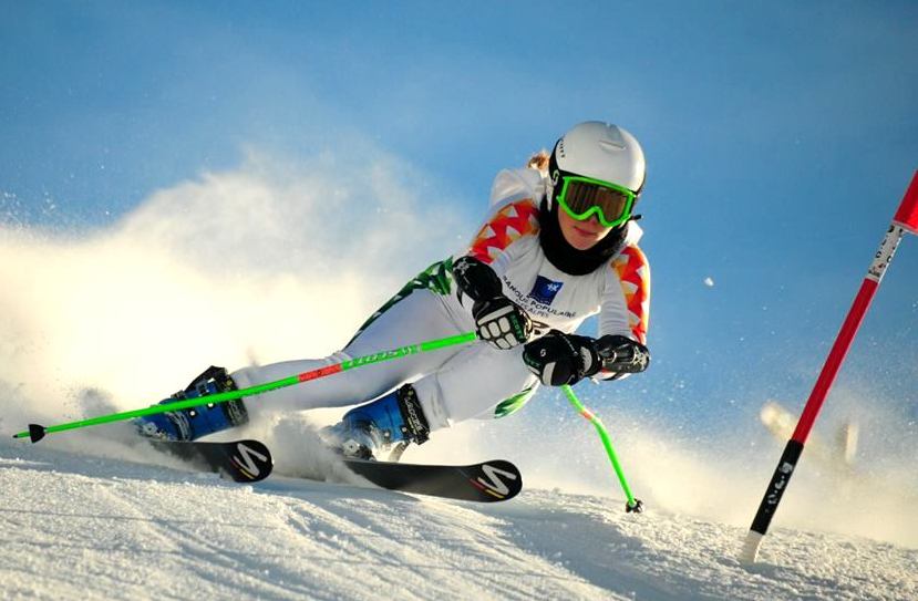 17-year old Moroccan skier Kenza Tazi competes in her first Olympics in Sochi