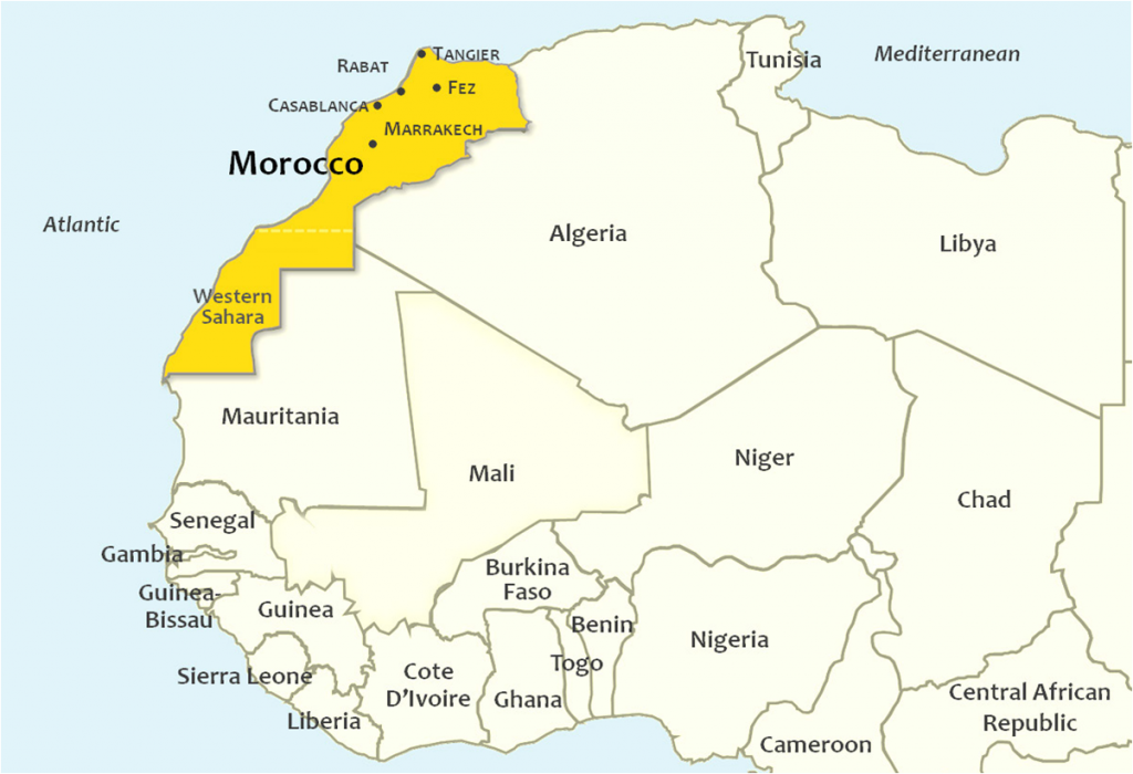 Касабланка находится в стране. Столица Марокко на карте. Марокко политическая карта. Показать на карте государство Марокко.