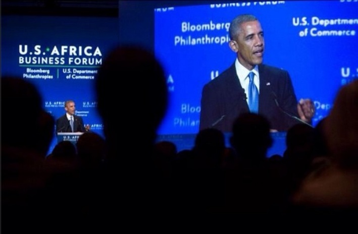 President Barack Obama addresses US-Africa Business Forum on August 5, 2014 in Washington, DC.  Photo: White House