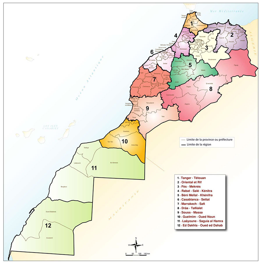 Morocco On The Move Regionalization Map Morocco On The Move