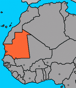mauritania map